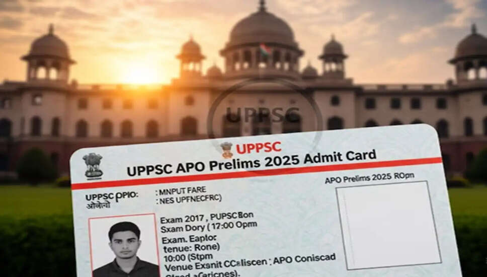 UPPSC APO Preliminary Exam 2025: Admit Card Released and Key Details