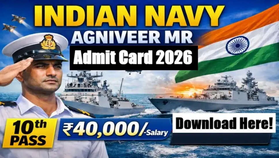 Indian Navy Agniveer MR Musician 02/2026 Batch Admit Card Released