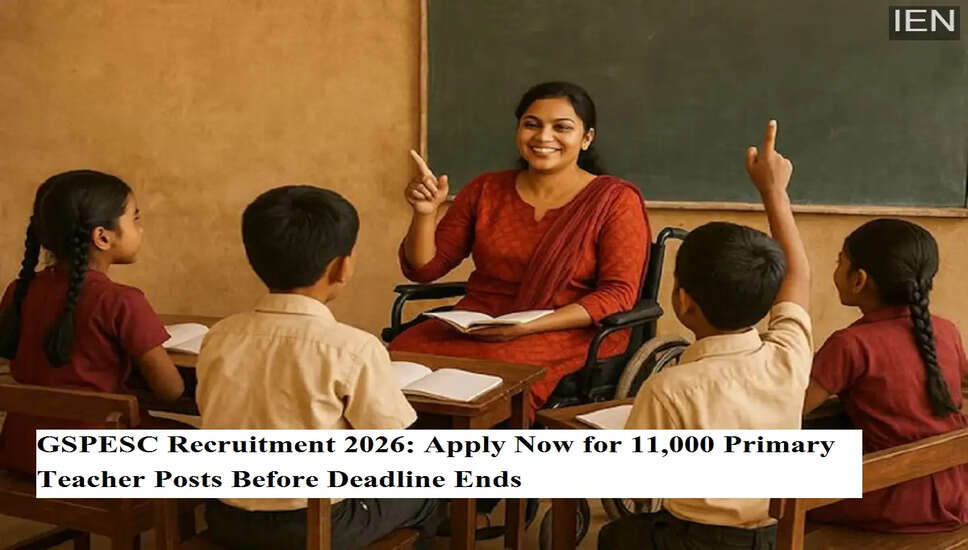 गुजरात में प्राथमिक शिक्षकों के लिए 11,000 पदों की भर्ती