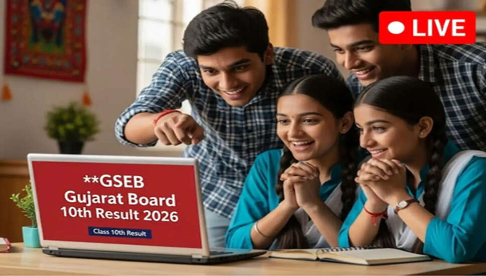 Gujarat Board Class 10 Results 2026: Girls Outshine Boys with 88.28% Pass Rate