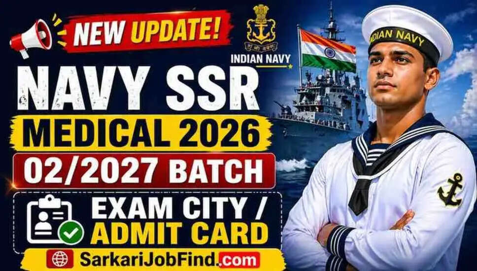 Join Indian Navy Agniveer SSR Medical Batch 02/2027: Exam City and Admit Card Details