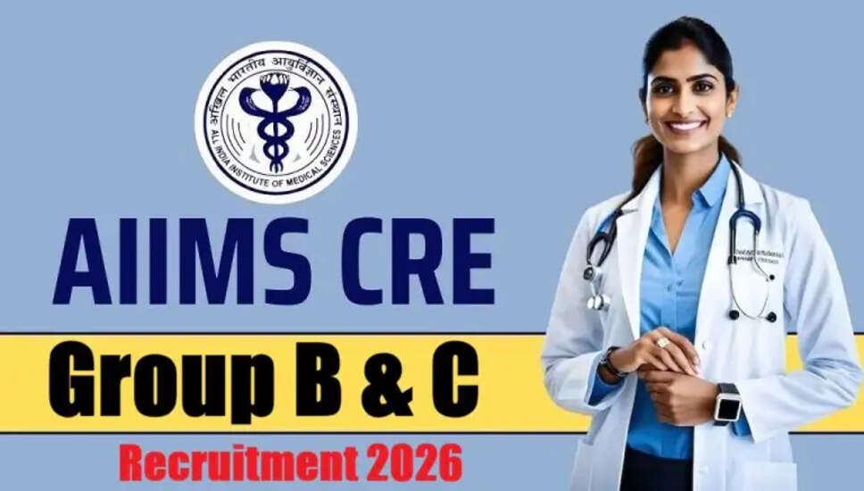 AIIMS CRE Group B और C भर्ती 2026 के लिए आवेदन प्रक्रिया शुरू