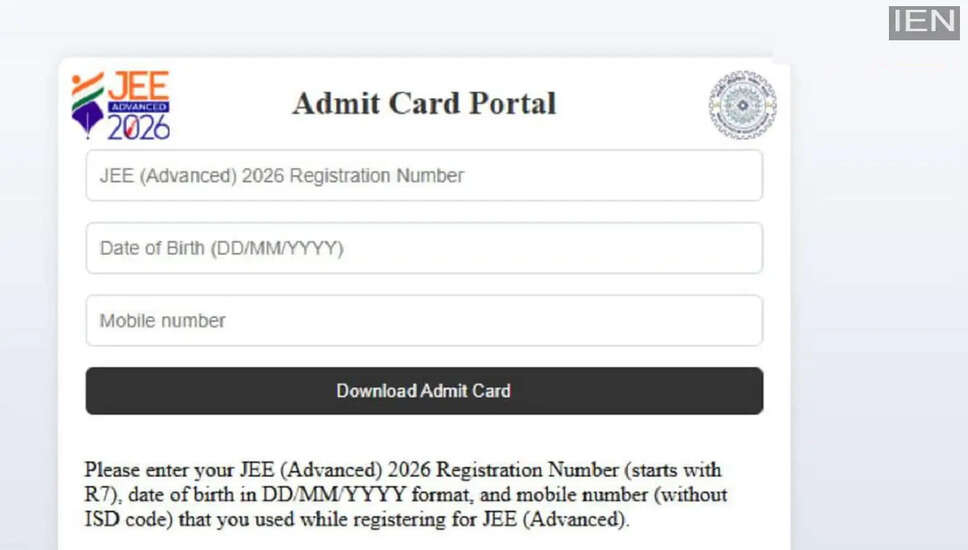 JEE Advanced 2026: Admit Card Released with Key Details