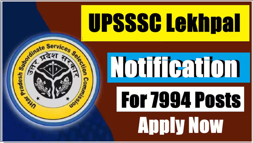 UPSSSC Lekhpal Recruitment 2025: Apply for 7994 Vacancies