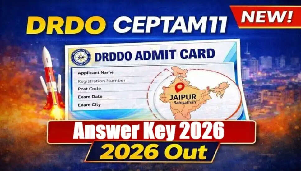 DRDO CEPTAM-11 उत्तर कुंजी 2026 जारी