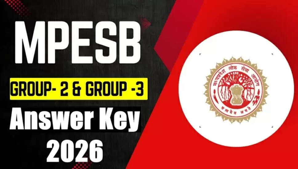 MPESB ग्रुप 2 सब ग्रुप 3 उत्तर कुंजी 2026 जारी