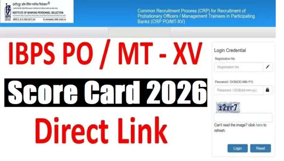 IBPS CRP PO/MT 15 का स्कोर कार्ड 2025 जारी