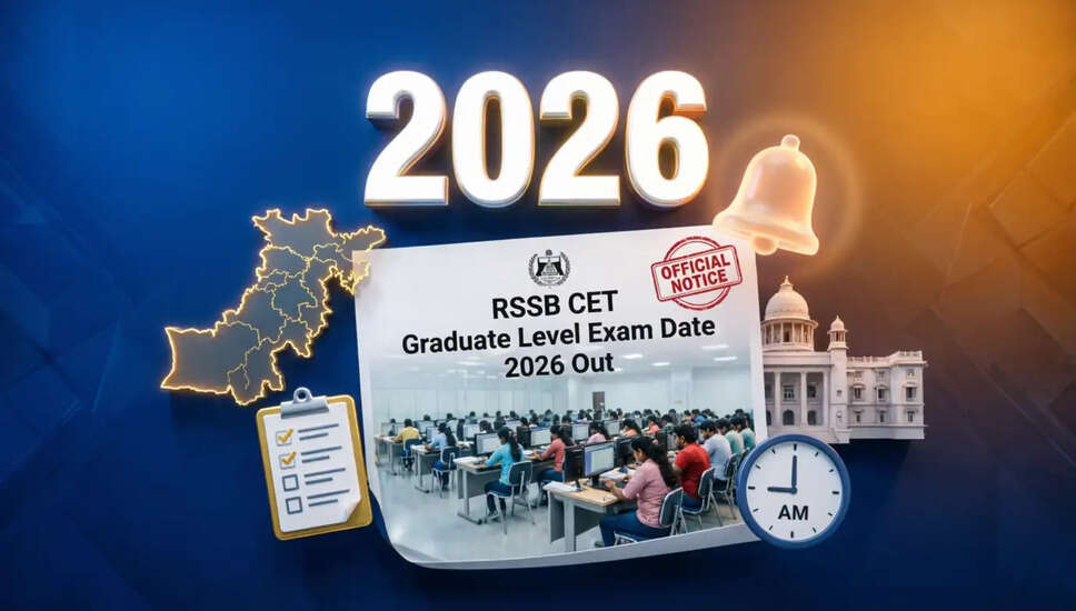 राजस्थान RSSB CET स्नातक स्तर परीक्षा की तिथि 2026 घोषित