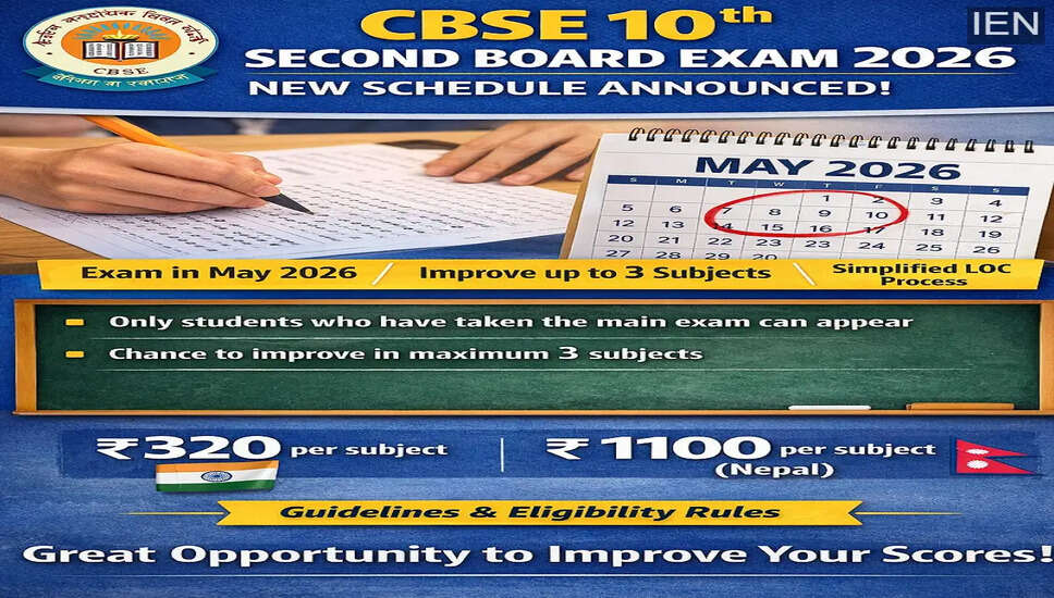 CBSE Class 10 Second Board Exam 2026: New Guidelines and Schedule Announced