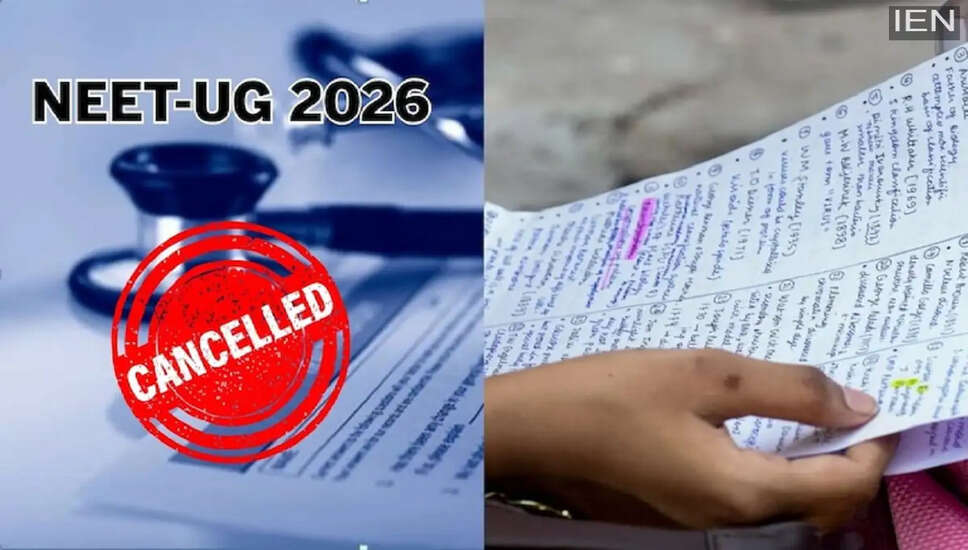 NEET-UG 2026 परीक्षा रद्द: पेपर लीक विवाद में जांच तेज