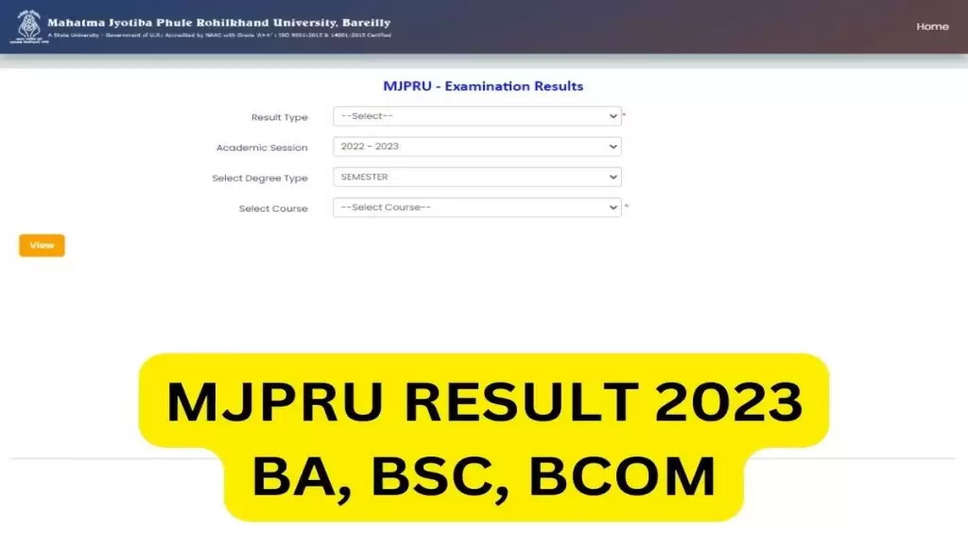 MJPRU Result 2024 घोषित: UG और PG परिणाम mjpruiums.in पर देखें