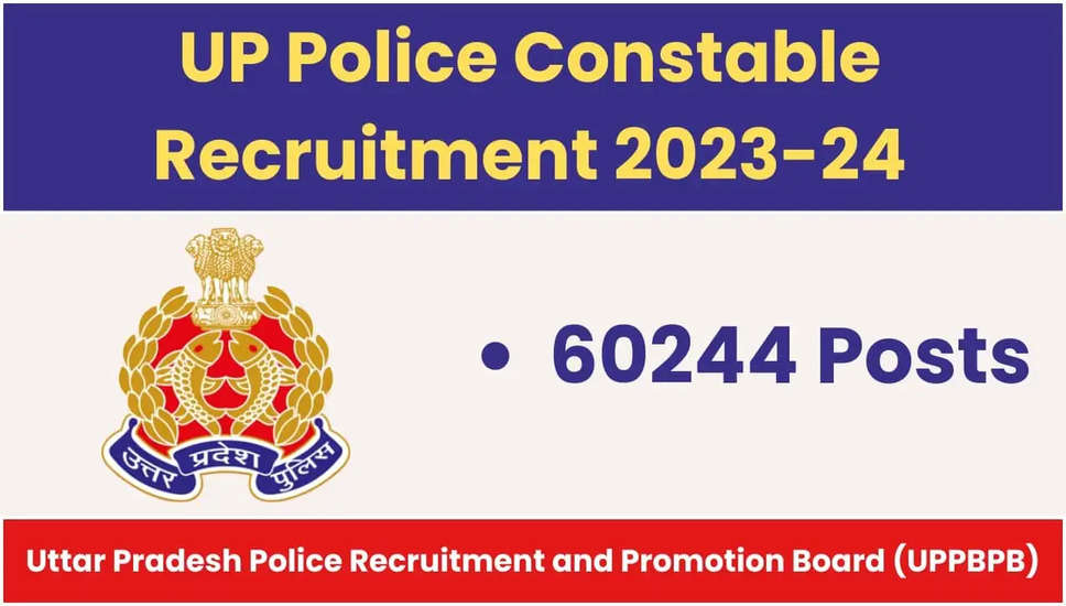 उत्तर प्रदेश पुलिस ने 60244 कांस्टेबल पदों के लिए खोले दरवाजे: ऑनलाइन आवेदन 27 दिसंबर से शुरू