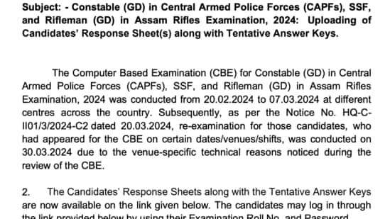 SSC Constable GD Exam 2024: Tentative Answer Key Released, Check Now