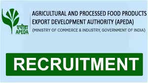 APEDA Recruitment 2023: कृषि और प्रसंस्कृत खाद्य उत्पाद निर्यात विकास प्राधिकरण (APEDA) में नौकरी (Sarkari Naukri) पाने का एक शानदार अवसर निकला है। APEDA ने सहायक जनरल प्रबंधक  के पदों (APEDA Recruitment 2023) को भरने के लिए आवेदन मांगे हैं। इच्छुक एवं योग्य उम्मीदवार जो इन रिक्त पदों (APEDA Recruitment 2023) के लिए आवेदन करना चाहते हैं, वे APEDA की आधिकारिक वेबसाइट apeda.gov.in पर जाकर अप्लाई कर सकते हैं। इन पदों (APEDA Recruitment 2023) के लिए अप्लाई करने की अंतिम तिथि  20 मार्च 2023 है।   इसके अलावा उम्मीदवार सीधे इस आधिकारिक लिंक apeda.gov.in पर क्लिक करके भी इन पदों (APEDA Recruitment 2023) के लिए अप्लाई कर सकते हैं।   अगर आपको इस भर्ती से जुड़ी और डिटेल जानकारी चाहिए, तो आप इस लिंक APEDA Recruitment 2023 Notification PDF के जरिए आधिकारिक नोटिफिकेशन (APEDA Recruitment 2023) को देख और डाउनलोड कर सकते हैं। इस भर्ती (APEDA Recruitment 2023) प्रक्रिया के तहत कुल 11 पदों को भरा जाएगा।   APEDA Recruitment 2023 के लिए महत्वपूर्ण तिथियां ऑनलाइन आवेदन शुरू होने की तारीख – ऑनलाइन आवेदन करने की आखरी तारीख- 20 मार्च 2023 APEDA Recruitment 2023 के लिए पदों का  विवरण पदों की कुल संख्या- सहायक जनरल प्रबंधक  - 11  पद APEDA Recruitment 2023 के लिए योग्यता (Eligibility Criteria) सहायक जनरल प्रबंधक  -मान्यता प्राप्त संस्थान से कृषि,बागबानी में स्नातक डिग्री प्राप्त हो और अनुभव हो APEDA Recruitment 2023 के लिए उम्र सीमा (Age Limit) सहायक जनरल प्रबंधक  -उम्मीदवारों की अधिकतम आयु 35 वर्ष  मान्य होगी। APEDA Recruitment 2023 के लिए वेतन (Salary) सहायक जनरल प्रबंधक :56100-177500 APEDA Recruitment 2023 के लिए चयन प्रक्रिया (Selection Process) लिखित परीक्षा के आधार पर किया जाएगा। APEDA Recruitment 2023 के लिए आवेदन कैसे करें इच्छुक और योग्य उम्मीदवार APEDA की आधिकारिक वेबसाइट (apeda.gov.in) के माध्यम से 20 मार्च 2023 तक आवेदन कर सकते हैं। इस सबंध में विस्तृत जानकारी के लिए आप ऊपर दिए गए आधिकारिक अधिसूचना को देखें। यदि आप सरकारी नौकरी पाना चाहते है, तो अंतिम तिथि निकलने से पहले इस भर्ती के लिए अप्लाई करें और अपना सरकारी नौकरी पाने का सपना पूरा करें। इस तरह की और लेटेस्ट सरकारी नौकरियों की जानकारी के लिए आप naukrinama.com पर जा सकते है।   APEDA Recruitment 2023: A great opportunity has emerged to get a job (Sarkari Naukri) in Agricultural and Processed Food Products Export Development Authority (APEDA). APEDA has sought applications to fill the posts of Assistant General Manager (APEDA Recruitment 2023). Interested and eligible candidates who want to apply for these vacant posts (APEDA Recruitment 2023), can apply by visiting the official website of APEDA, apeda.gov.in. The last date to apply for these posts (APEDA Recruitment 2023) is 20 March 2023. Apart from this, candidates can also apply for these posts (APEDA Recruitment 2023) by directly clicking on this official link apeda.gov.in. If you need more detailed information related to this recruitment, then you can view and download the official notification (APEDA Recruitment 2023) through this link APEDA Recruitment 2023 Notification PDF. A total of 11 posts will be filled under this recruitment (APEDA Recruitment 2023) process. Important Dates for APEDA Recruitment 2023 Online Application Starting Date – Last date for online application - 20 March 2023 Details of posts for APEDA Recruitment 2023 Total No. of Posts - Assistant General Manager - 11 Posts Eligibility Criteria for APEDA Recruitment 2023 Assistant General Manager - Bachelor's degree in Agriculture, Horticulture from recognized institute and having experience Age Limit for APEDA Recruitment 2023 Assistant General Manager – The maximum age of the candidates will be valid 35 years. Salary for APEDA Recruitment 2023 Assistant General Manager :56100-177500 Selection Process for APEDA Recruitment 2023 Will be done on the basis of written test. How to apply for APEDA Recruitment 2023 Interested and eligible candidates can apply through the official website of APEDA (apeda.gov.in) by 20 March 2023. For detailed information in this regard, refer to the official notification given above. If you want to get a government job, then apply for this recruitment before the last date and fulfill your dream of getting a government job. You can visit naukrinama.com for more such latest government jobs information.