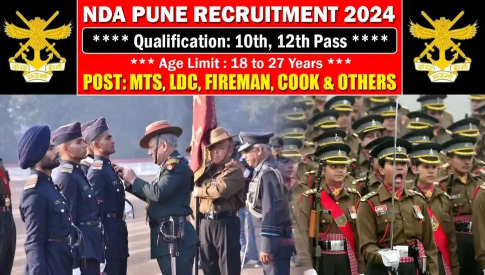 एनडीए पुणे भर्ती 2024: 198 ग्रुप सी पदों के लिए ऑनलाइन आवेदन शुरू