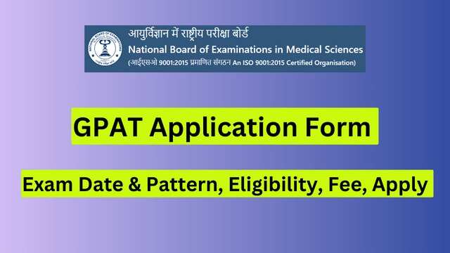 GPAT 2024 Result Announced – Check NAT Board Graduate Pharmacy Aptitude Test Scores