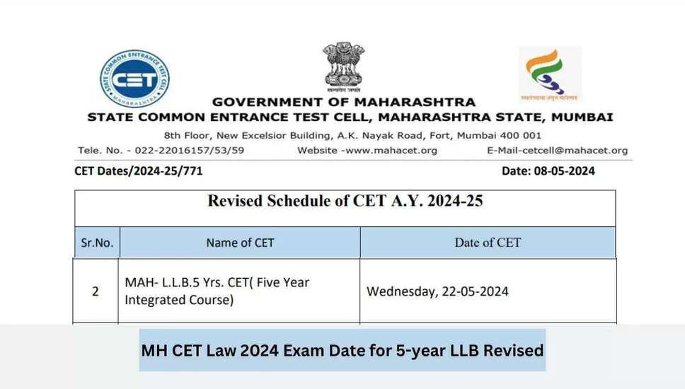MH CET Law प्रवेश पत्र 2024 जारी: 5 साल LLB पाठ्यक्रम के लिए अपना प्राप्त करने का तरीका जानें