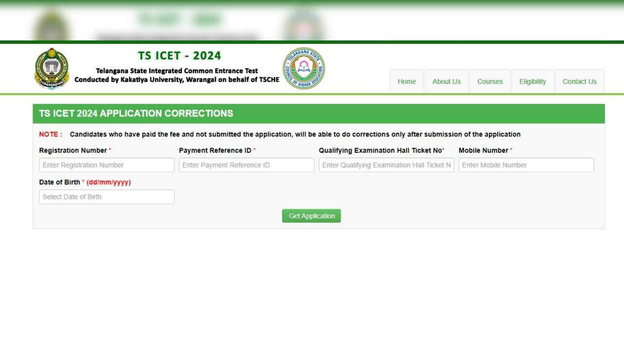 TS ICET 2024: Application Correction Facility Activated on icet.tsche.ac.in, Deadline Extended Till May 20