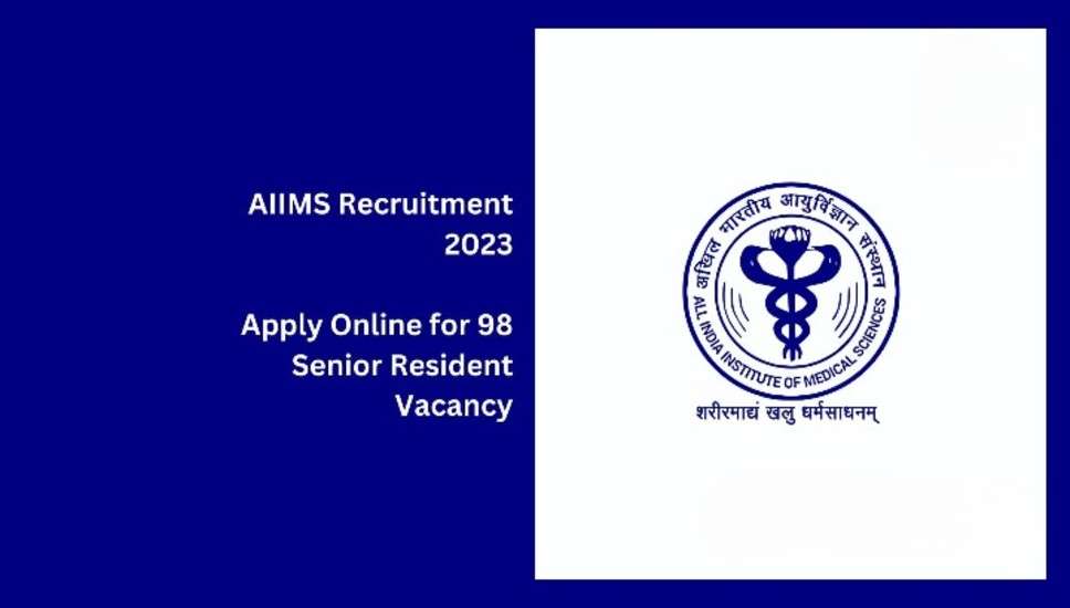 AIIMS, रायपुर सीनियर रेजिडेंट (ग्रुप A) 2023 ऑफ़लाइन फ़ॉर्म: 98 रिक्तियों के लिए अब आवेदन करें