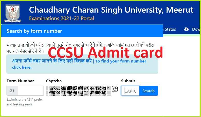 CCSU Hall Ticket 2024 Available for Download: Check Your Exam Center and Details