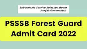 PSSSB Admit Card 2022 Released: पंजाब अधीनस्थ सेवा चयन बोर्ड (PSSSB) ने वन रक्षक परीक्षा 2022 का एडमिट कार्ड (PSSSB Admit Card 2022) जारी कर दिया है। जिन उम्मीदवारों ने इस परीक्षा (PSSSB Exam 2022) के लिए अप्लाई किया हैं, वे PSSSB की आधिकारिक वेबसाइट sssb.punjab.gov.in पर जाकर अपना एडमिट कार्ड (PSSSB Admit Card 2022) डाउनलोड कर सकते हैं। यह परीक्षा 13 नवंबर 2022 को आयोजित की जाएगी।    इसके अलावा उम्मीदवार सीधे इस आधिकारिक वेबसाइट लिंक sssb.punjab.gov.in पर क्लिक करके भी PSSSB 2022 का एडमिट कार्ड (PSSSB Admit Card 2022) डाउनलोड कर सकते हैं। उम्मीदवार नीचे दिए गए स्टेप्स को फॉलो करके भी एडमिट कार्ड (PSSSB Admit Card 2022) डाउनलोड कर सकते हैं। विभाग द्वारा जारी किये गए संक्षिप्त नोटिस के अनुसार वन रक्षक परीक्षा 2022, 13 नवंबर 2022 को आयोजित की जाएगी। परीक्षा का नाम – PSSSB वन रक्षक Exam 2022  परीक्षा की तारीख –13 नवंबर 2022 विभाग का नाम – पंजाब अधीनस्थ सेवा चयन बोर्ड (PSSSB) PSSSB Admit Card 2022 - अपना एडमिट कार्ड ऐसे करें डाउनलोड 1.	PSSSB  की आधिकारिक वेबसाइट sssb.punjab.gov.in पर जाएं।   2.	होम पेज पर उपलब्ध PSSSB 2022 Admit Card लिंक पर क्लिक करें।   3.	अपना लॉगिन विवरण दर्ज करें और सबमिट बटन पर क्लिक करें।  4.	आपका PSSSB Admit Card 2022 स्क्रीन पर लोड होता दिखाई देगा।  5.	PSSSB Admit Card 2022 चेक करें और एडमिट कार्ड डाउनलोड करें।   6.	भविष्य में जरूरत के लिए एडमिट कार्ड की एक हार्ड कॉपी अपने पास सुरक्षित रखें।   सरकारी परीक्षाओं से जुडी सभी लेटेस्ट जानकारियों के लिए आप naukrinama.com को विजिट करें।  यहाँ पे आपको मिलेगी सभी परिक्षों के परिणाम, एडमिट कार्ड, उत्तर कुंजी, आदि से जुडी सभी जानकारियां और डिटेल्स।  