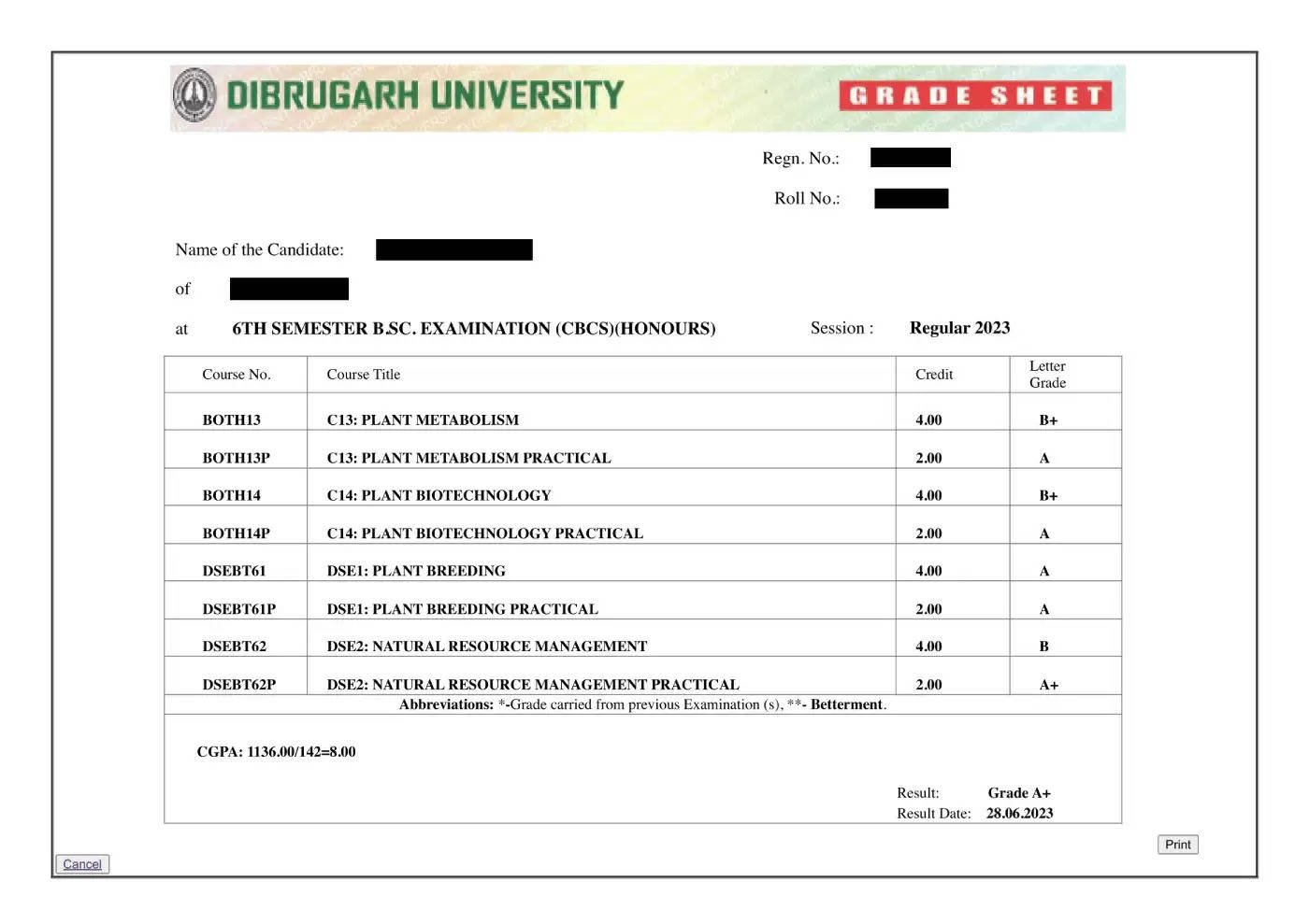डिब्रूगढ़ विश्वविद्यालय परिणाम 2023 dibru.ac.in पर जारी: यूजी, पीजी मार्कशीट डाउनलोड करें