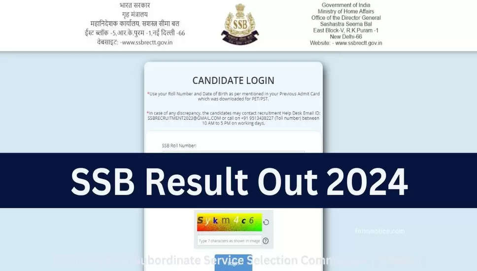 एसएसबी सब इंस्पेक्टर लिखित परीक्षा परिणाम 2023 - परिणाम घोषित