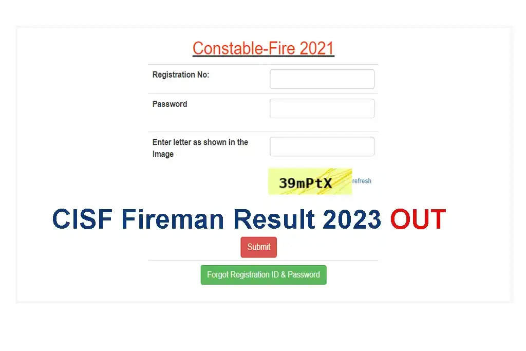 CISF कांस्टेबल फायर सीबीटी परीक्षा परिणाम 2021 जारी: यहां देखें अपना स्कोरकार्ड