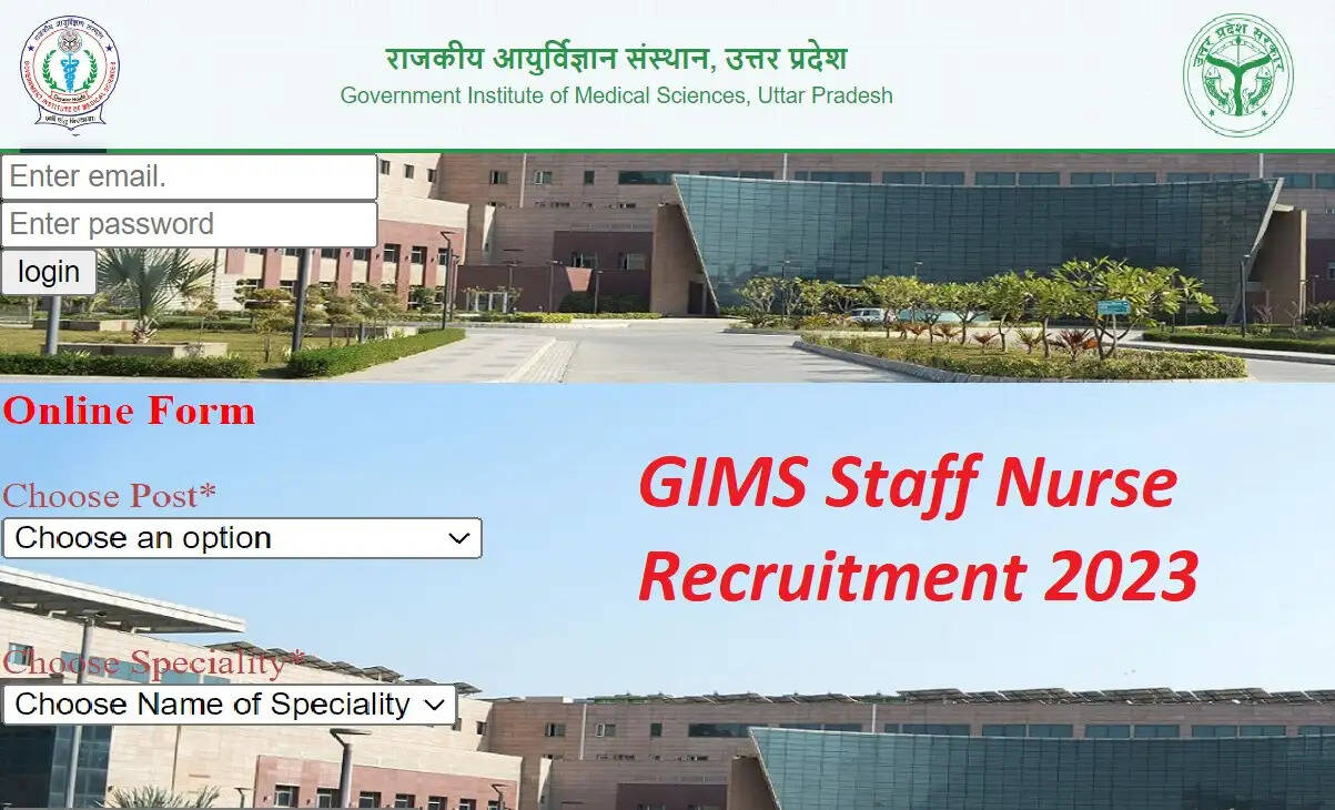GIMS नोएडा भर्ती 2023: एक प्रतिष्ठित सरकारी अस्पताल में काम करने का मौका, स्टाफ नर्स के लिए करें आवेदन
