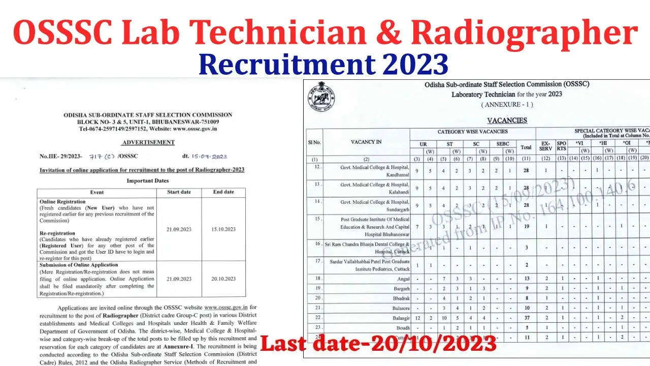 OSSSC लैब तकनीशियन भर्ती 2023 की अधिसूचना रद्द: नवीनतम अपडेट