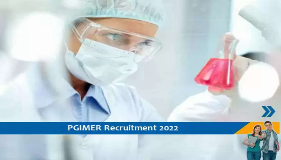 PGIMER Recruitment 2022: PGIMER has released Recruitment 2022 notification pdf to fill up 1 Research Associate I Posts. Interested candidates may apply at pgimer.edu.in