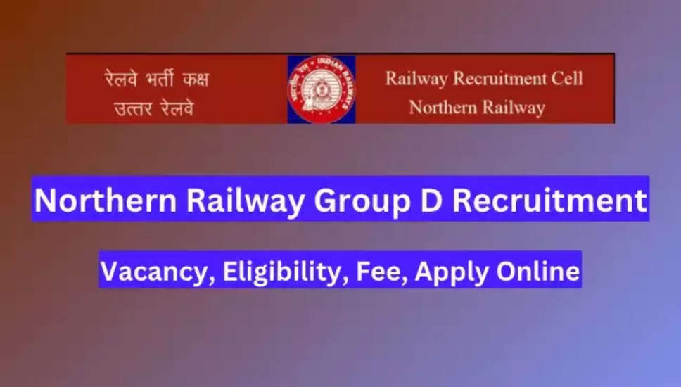 RRC उत्तरी रेलवे ने स्पोर्ट्स कोटा भर्ती 2024 की घोषणा की: 38 ग्रुप डी पदों के लिए अब आवेदन करें