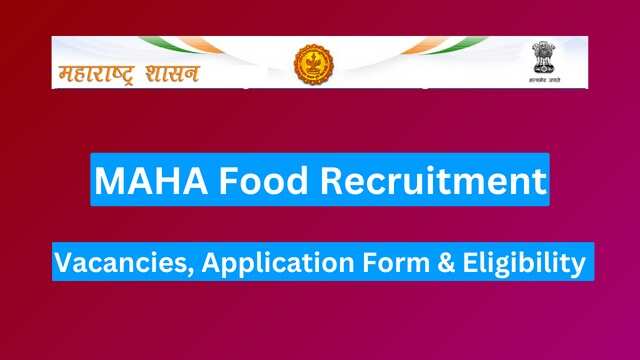 Maharashtra Food Dept Announces Recruitment for 345 Sr Clerk & Supply Inspector Posts 2023 - Apply Now