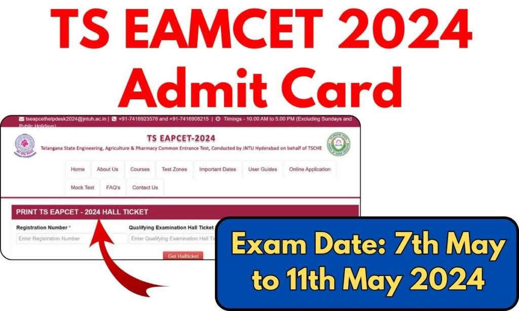 Download TS EAMCET Admit Card 2024: Step-by-Step Instructions Here