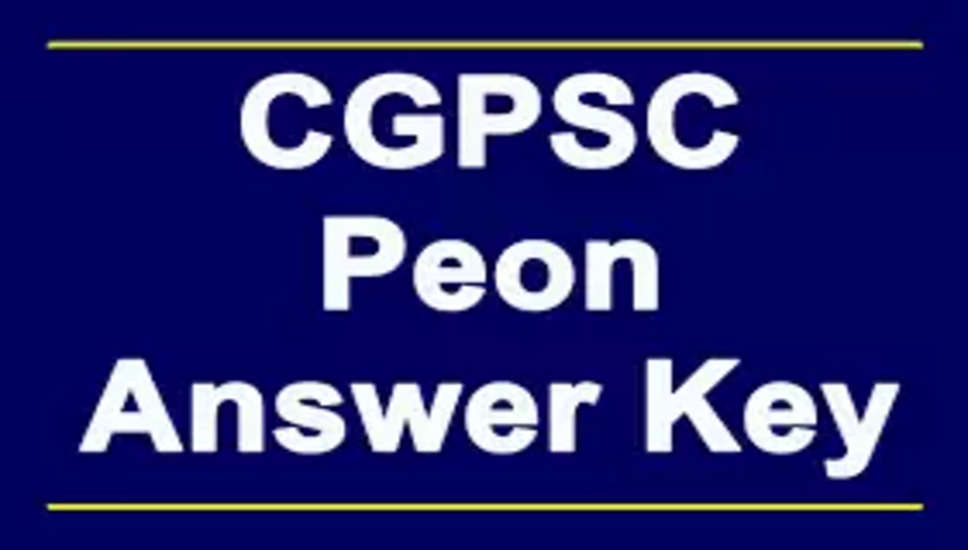 CGPSC Peon Exam 2022 Answer Key Released    Chhattisgarh Public Service Commission has released the answer key of Peon Exam 2022 on the official website. The candidates who had participated in the examination. They can get their answer key from the official site.    Let us tell you friends, the department had organized the examination on September 25 at various examination centers in the state.    Chhattisgarh Public Service Commission Answer Key 2022  Name of the Board – Chhattisgarh Public Service Commission    Exam Name- Peon Exam 2022    Answer key declaration date – 28 September    1. In this way you can see your result    2. Visit the official website of CGPSC    3. On the homepage, click on the answer key link    4. Answer key will be displayed on the screen    5. Check and download for future purposes    Click here to go to official website    Click here for result    Click here for more exam information