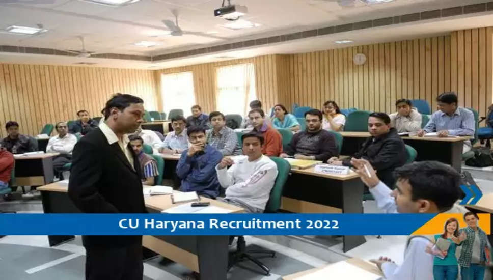 Central University Haryana  में फैकल्टी के पद पर भर्ती